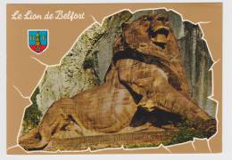(RECTO / VERSO) BELFORT - LE LION - AU VERSO CACHET DES DEMINEURS DE FRANCE - Belfort – Le Lion