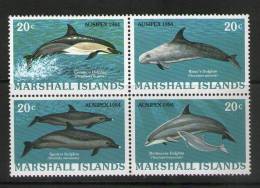 MARSHALL 1984 DAUPHINS  YVERT N°55/58  NEUF MNH** - Dolphins