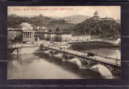 34642      Italia,    Torino  -  Ponte  Vittorio  Emanuele I  E  Gran  Madre  Di  Dio,  VG  1912 - Panoramische Zichten, Meerdere Zichten