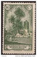 MA108SASF-LAB911-TARMS.Maroc.Marocco MARRUECOS ESPAÑOL PAISAJES Y MONUMENTOS 1928 (Ed 108**) Sin Charnela LUJO RARO - Mezquitas Y Sinagogas