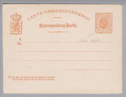 Luxemburg Ganzsache 1876- 10Cent Mi#P14 * Ungebraucht Abart Ecke Defekt H=95mm - Ganzsachen