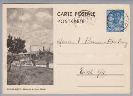 Luxemburg Bildpostkarte 1938-03-09 Kayl Mi#P114 Bild Esch-sur-Alzette - Interi Postali