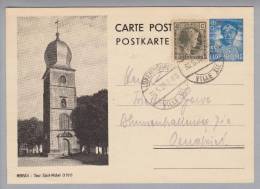 Luxemburg Bildpostkarte 1938-05-30 Luxemburg Ville Bild Mersch Tour Saint-Michel - Entiers Postaux