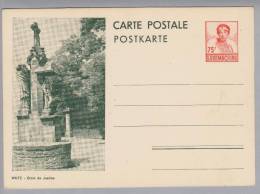 Luxemburg Bildpostkarte 193c 75Cent Mi#P115 ** Ungebraucht Bild Wiltz - Entiers Postaux
