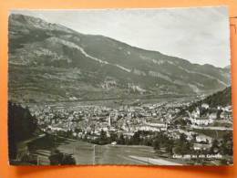 E1-suisse-grisons-CHUR-mit Calaada--carte Photo-beau Timbre - Coire