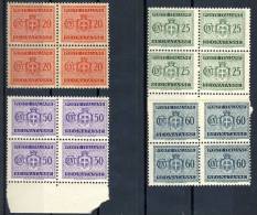 Luogotenenza Tasse Sassone N. 74, 76, 79, 80 Senza Filigrana MNH - Postage Due