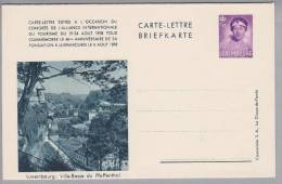 Luxemburg Bild-Kartenbrief 1938 70Cent Mi#K1 **ungebraucht Bild Luxembourg - Postwaardestukken