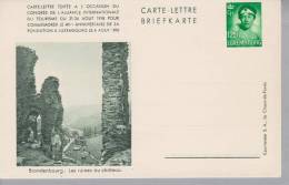 Luxemburg Bild-Kartenbrief 1938 1.25Fr. Mi#K2 **ungebraucht Bild Brandenbourg - Ganzsachen