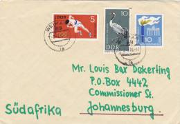 Lettre BRIEF DDR 1970, WEIMAR - SUDAFRICA , Mi 1404.1375.1273 /3030 - Storia Postale