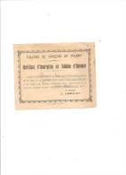 FECAMP-COLLEGE DE GARCONS-CERTIFICAT D'INSCRIPTION AU TABLEAU D'HONNEUR-1916 - Diploma's En Schoolrapporten