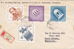 Lettre RECOM. HONGIE 1995, HAJDU BÖSZÖRMENY - MAURITIUS. /3043 - Postmark Collection