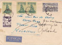 Lettre POLSKA 1958,  GDANSK - MAURITIUS.  /3045 - Storia Postale