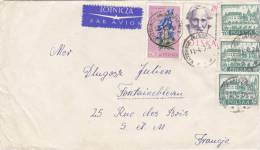 Lettre POLSKA 1954,  KATOWITCE - FRANCE.  /3047 - Brieven En Documenten