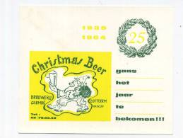 Zottegem :  Brouwerij Crombé    Christmas Beer- Bier   : Reklame   1964 (  14.5 X 12 Cm ) - Zottegem