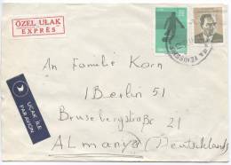 Turkey Express Cover Sent To Germany 17-6-1975 - Brieven En Documenten