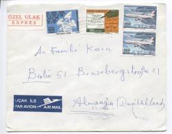 Turkey Express Cover Sent To Germany 25-6-1975 - Briefe U. Dokumente