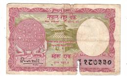 Billet -  Népal - 1 Rupee - Népal