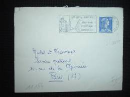 LETTRE TP MARIANNE DE MULLER 20F OBL. MEC. VARIETE 3-3-58 STE FOY LA GRANDE (33 GIRONDE) - 1955-1961 Marianna Di Muller