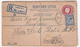 GREAT BRITAIN - London - England, Year 1928, Cover, Registered Leter, King George V. UPU - Cartas & Documentos