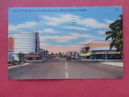 > FL - Florida > Miami Beach  41 St Street Drug Store  Linen 1956 Cancel= = =  == = ==ref 771 - Miami Beach
