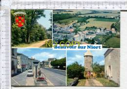 BEAUVOIR Sur NIORT -  4 Vues  :  Place Hôtel De Ville - Forêt Domaniale  CHIZE - Moulin De RIMBAULT - Le Cormenier - Vue - Beauvoir Sur Niort