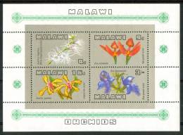 1969 Malawi Flora Orchidee Orchids Orchidèes Fiori Flowers Fleurs Block MNH** Spa224 - Malawi (1964-...)