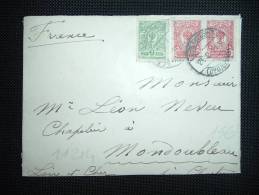 DEVANT LETTRE POUR LA FRANCE TP 2K + 4K X2 OBL. 28.2.11 - Storia Postale