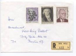 Austria Registered Cover Sent To Germany 9-9-1975 - Lettres & Documents