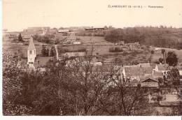 Elancourt (Yvelines)- 1938- Panorama- Village Et L´Eglise- Timbre YT 378 Gambetta (voir Scan) - Elancourt