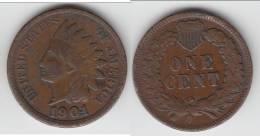 **** USA  - ETATS-UNIS  - ONE CENT - 1 CENT 1901 INDIAN HEAD **** EN ACHAT IMMEDIAT !!! - 1859-1909: Indian Head