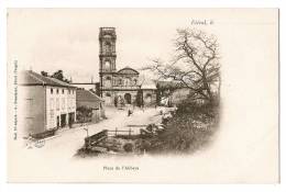 ETIVAL - Place De L'Abbaye - Carte Vierge - Etival Clairefontaine