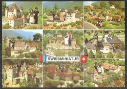 SWISSMINIATUR Melide Châteaux Schlösser Castelli Burgdorf Lenzburg Kyburg Thun.....1983 - Melide