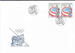 Czech Republic 1993 - Olympic Games In Atlanta, Javelin Throwing, FDC - Ete 1996: Atlanta
