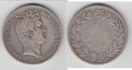 *** 5 FRANCS 1831 D LYON - LOUIS-PHILIPPE AVEC LE I - TYPE TIOLIER - TRANCHE EN CREUX - ARGENT *** EN ACHAT IMMEDIAT !!! - 5 Francs