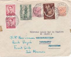 Lettre Cover BELGIQUE 1957, BINCHE Pour MAURITIUS /3064. - Brieven En Documenten