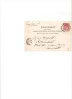 Tarjeta Postal De Holanda Con Cuño 1906 - Briefe U. Dokumente