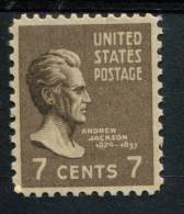 200910930 USA MET SCHARNIER  MINT HINGED POSTFRISCH MIT FALZI SCOTT 812 PRESIDENTIAL ISSUE - Nuevos