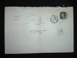 LETTRE TP MARIANNE DE DULAC 3F OBL. 6-7-45 PARIS 80 (75) - 1944-45 Marianne Of Dulac