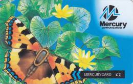 Mercury, MER434B, Butterfly (For Better Communications), 2 Scans.   37MERB - Mercury Communications & Paytelco