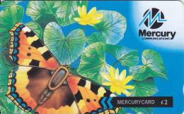 Mercury, MER434D, Butterfly (Freecall 0500 Calls), 2 Scans.   39MERA - Mercury Communications & Paytelco