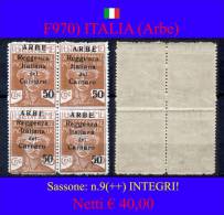 Italia-F00970 - Sassone N.9(++) MNH - Si Cedono Anche Singoli - Senza Difetti Occulti. - Arbe & Veglia