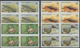 1990 TURKEY WORLD ENVIRONMENT DAY - REPTILES BLOCK OF 4 MNH ** - Kikkers