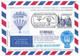 AUSTRIA - Winzendorf - Ballon Post, Cover, Year 1981, Commemorative Seals, Air Mail - Covers & Documents