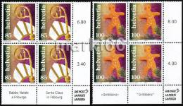 Switzerland - 2005 - Christmas - Set Of Mint Corner Blocks Of 4 Stamps - Neufs