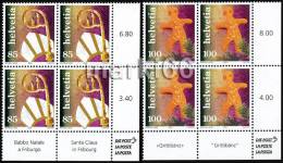 Switzerland - 2005 - Christmas - Set Of Mint Corner Blocks Of 4 Stamps - Nuevos