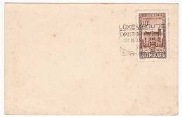 LUXEMBOURG - Philatelic Exhibition, Year 1936, Post Card, Commemorative Seal - Brieven En Documenten