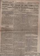 JOURNAL DES VILLES ET DES CAMPAGNES 01 07 1836 - LOUIS PHILIPPE ATTENTAT ALIBEAU - IRLANDE - ESPAGNE - ESSEY ... - 1800 - 1849