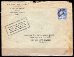N° 66 III - Préo Sur Lettre  Avec Entête - Papier à Lettre Retourné - 1893-1947