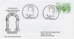 SPAIN. POSTMARK. PROMONUMENTA. FRIENDS OF CULTURAL HERITAGE OF LEON. 2012 - Frankeermachines (EMA)