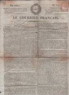 LE COURRIER FRANCAIS 21 12 1821 - ESPAGNE - CHAMBRE DES DEPUTES ... - 1800 - 1849